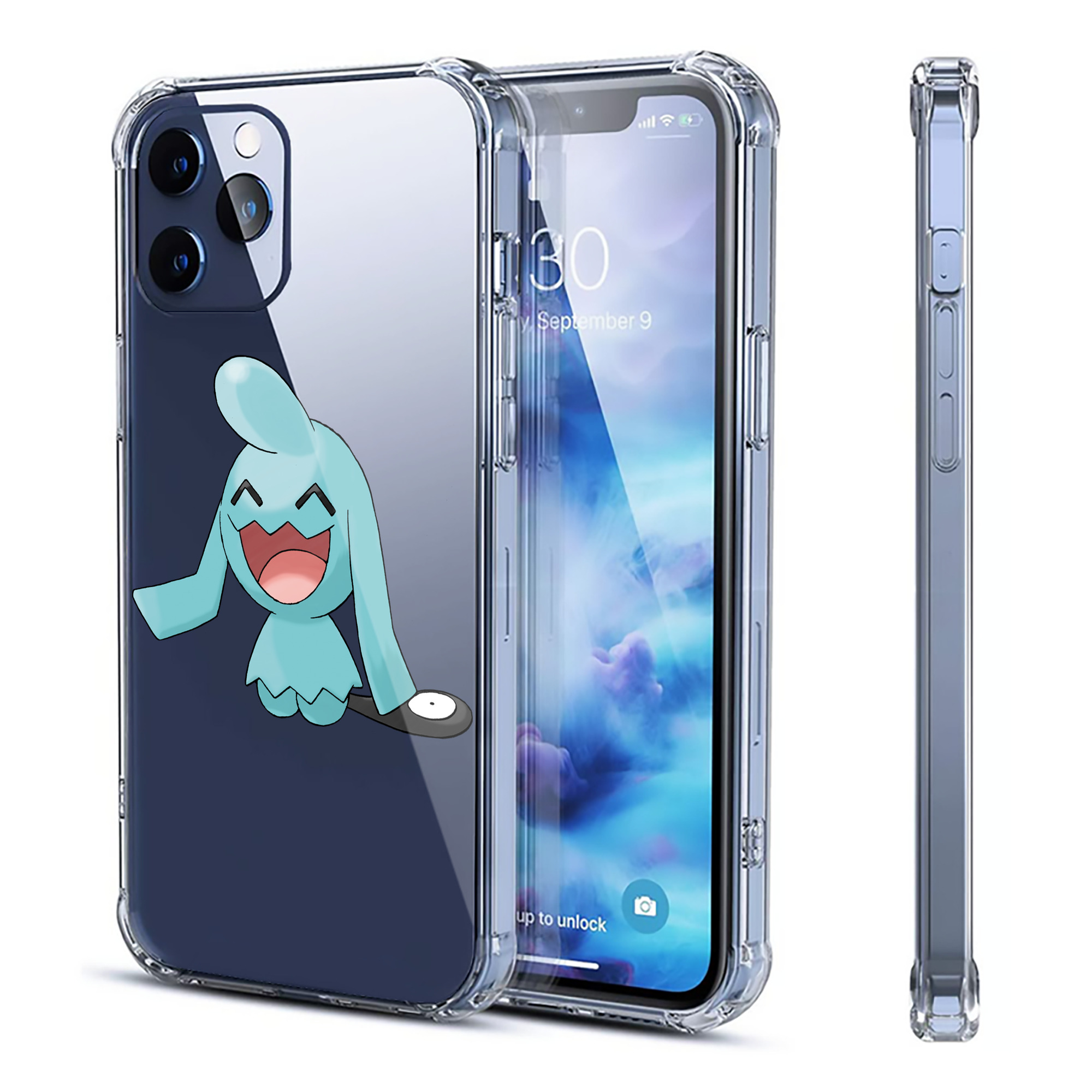 （画像用） ポケットモンスター Pokémon 【iPhone 12シリーズ対応】透明スマホケース（クリアソフトケース）